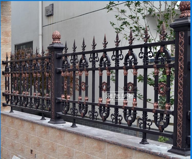 厂家直销户外别墅庭院铝合金围墙栏杆定制防锈免维护