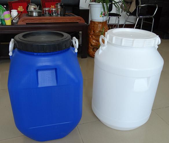 白色方形50升塑料桶50公斤蓝色塑料桶
