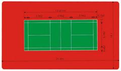 塑胶羽毛球场铺装塑胶羽毛球场生产羽毛球场