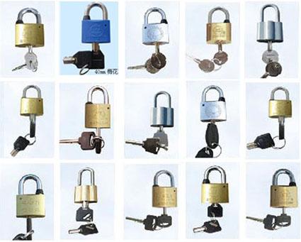 梅花电力铜挂锁，塑钢塑钢横开防撬锁，长梁子母锁