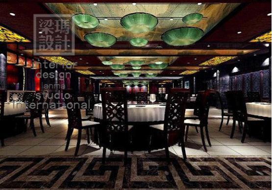 梁玛设计-中餐厅设计作品欣赏-上公府会所餐厅
