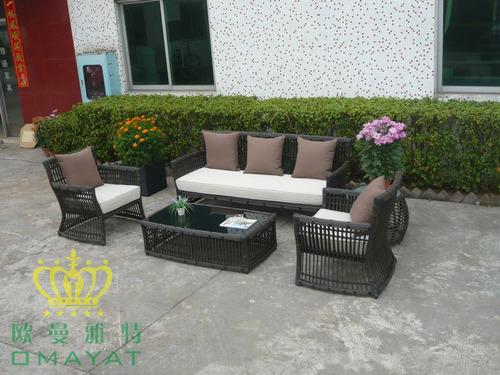 上海户外家具，花园编藤家具，种种别墅户外编藤家具桌椅