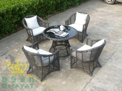上海户外家具，花园编藤家具，种种别墅户外编藤家具桌椅
