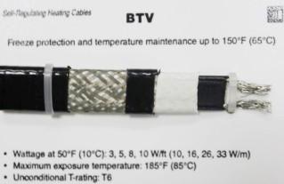 BTV2-CT瑞侃型号工业保温电伴热带