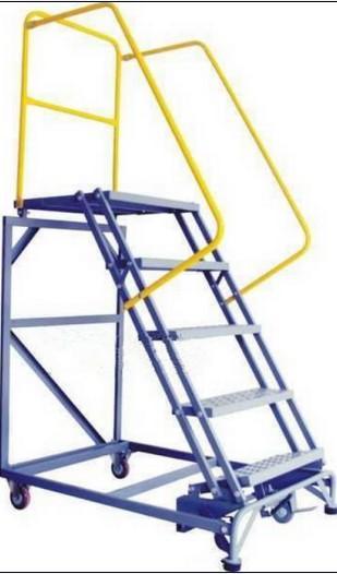 带护栏带轮子安全超高登高梯 小型登高梯