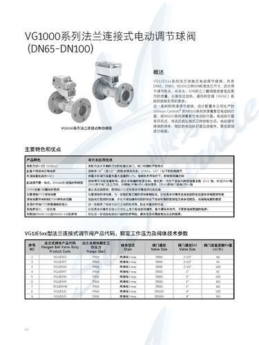 江森 VG1205FS-C DN50调节球阀