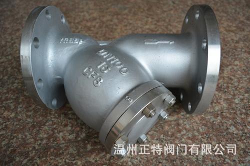 不锈钢国标Y型法兰过滤器 GL41W-16P