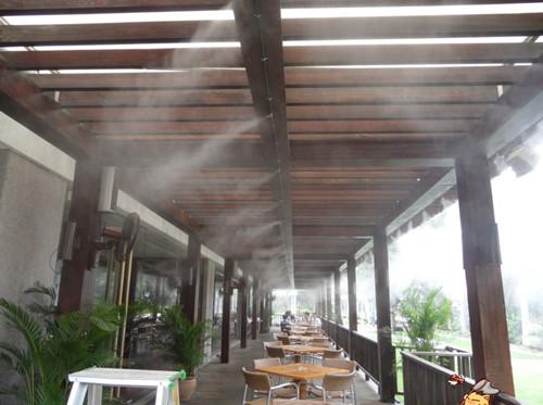 全国供应酒吧餐厅喷雾降温设备厂家喷雾景观造雾