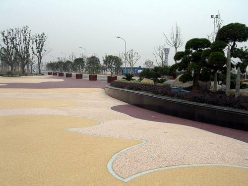 上海彩色艺术透水地坪，透水混凝土