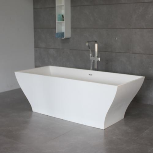 酷石卫浴人造石浴缸批发独立式人造石浴缸BS-S22