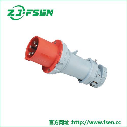 FS4022大电流工业插头插座 铝合金外壳四芯200A380V防水插头插座