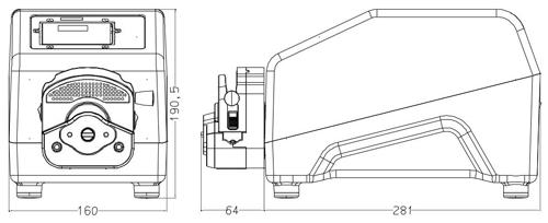 杰恒BT-100EL铝合金封闭机箱_工业级蠕动泵_高防护蠕动泵
