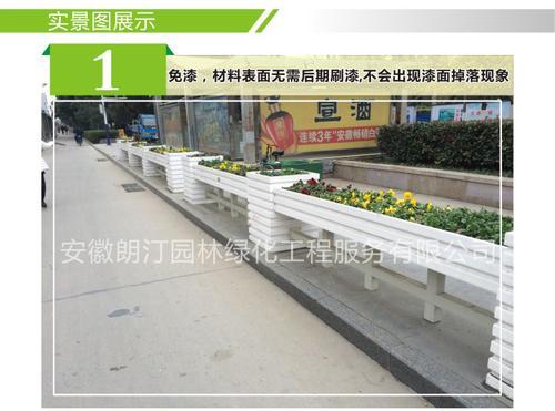 厂家定制 市政道路隔离景观绿化PVC微发泡马槽组合户外园艺花箱