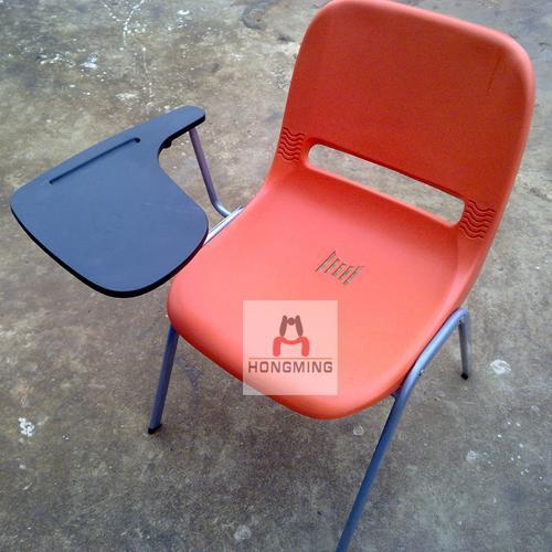 培训椅-塑钢培训椅-带写字板椅-速写椅-新闻椅-佛山鸿名培训椅生产厂家批发