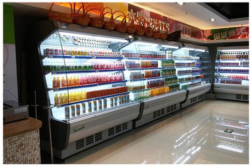 肯德风幕柜蔬菜水果保鲜柜  冷藏柜超市酒店饮料展示柜