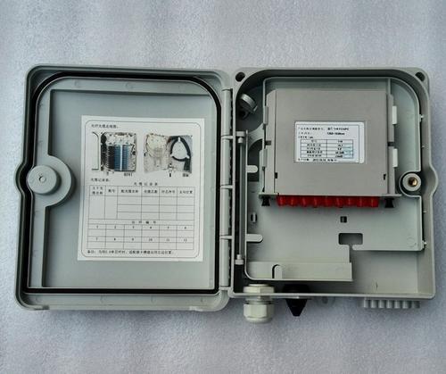FTTH 1分8 PC合金分纤箱 塑料配线箱 插片式光分路器