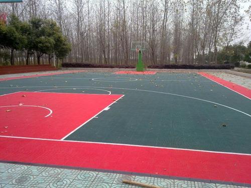 河南篮球场运动地板施工