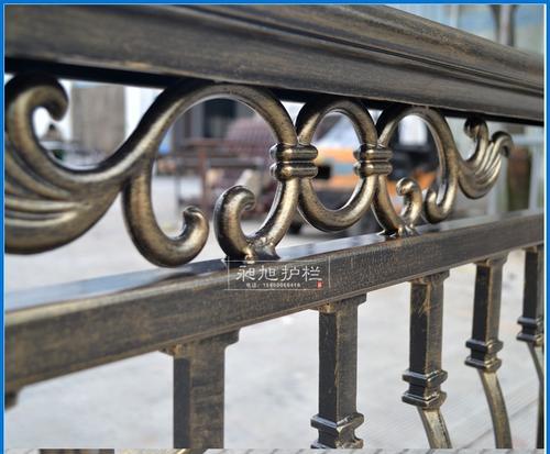**铝合金阳台栏杆 铸铝焊接古铜色扶手护栏定制