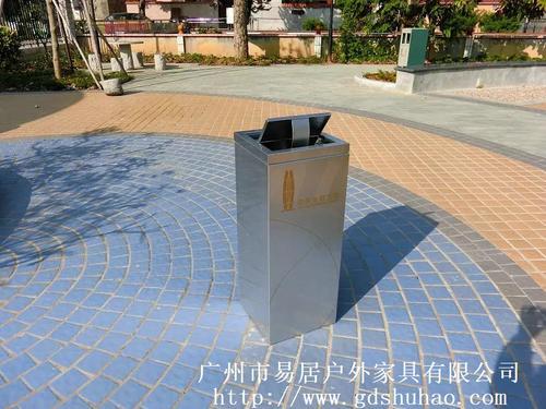 广州易居生产户外环卫不锈钢垃圾桶小区街道分类垃圾桶