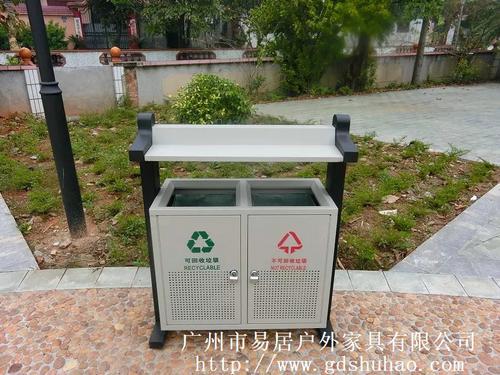 广州易居生产户外环卫不锈钢垃圾桶小区街道分类垃圾桶