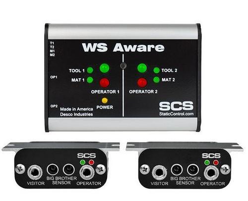 SCS（原3M品牌）770062/770061接地监测器（WS Aware）-SMP系统-监测双线手腕带