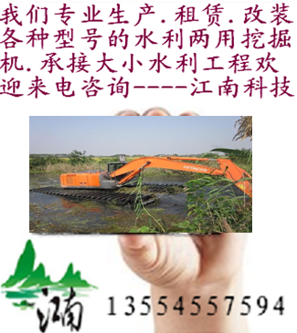 江西抚州市水陆挖掘机出租水上挖机出租