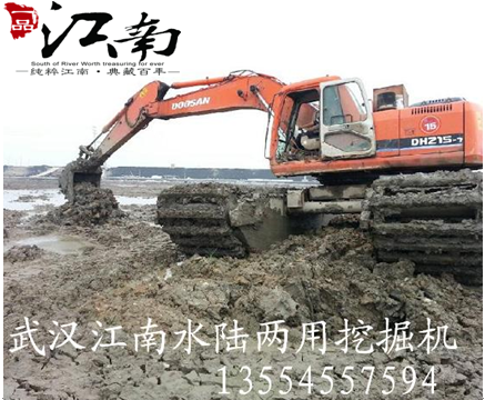 江西赣州水陆挖机出租清淤机械设备出租