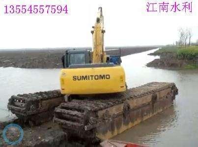 湖北鄂州水陆挖机出租湿地挖机出租船挖出租
