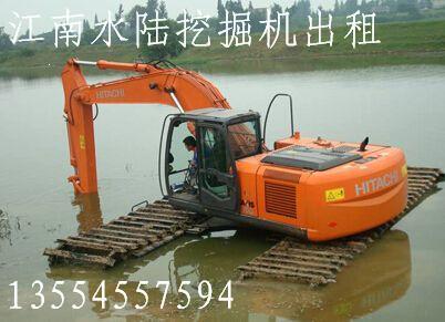 湖北省武汉市挖泥船出租水陆挖机租赁水挖出租