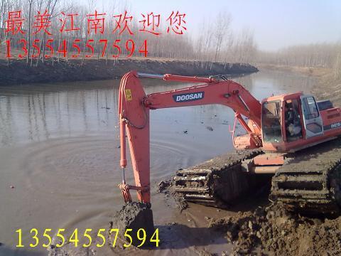 广东省广州惠州梅州水陆挖掘机出租水挖租赁