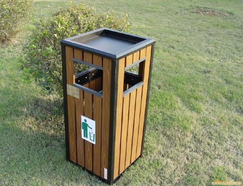 西安公园垃圾桶，高品质户外木条果皮箱厂家直销就找西安志诚塑木