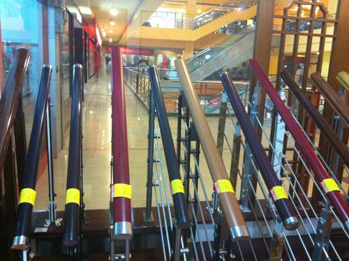 广东广州pvc高分子仿木纹楼梯扶手厂家直供价格优惠