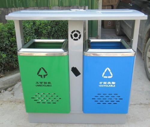 西安塑料垃圾桶，240升室外挂车垃圾箱厂家特价促销供应