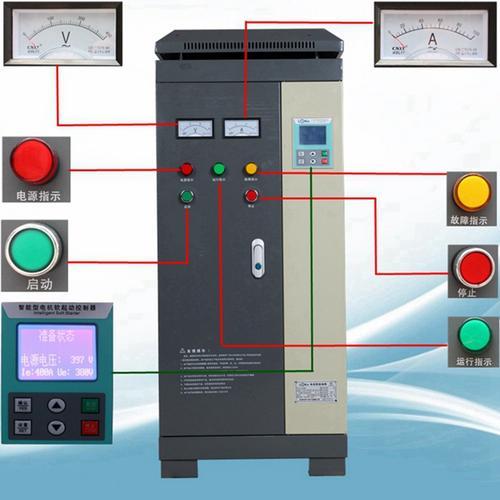 水泵风机30kW软启动柜可控硅在线一体式软起动柜