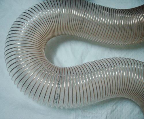 PU钢丝伸缩增强软管用于通风除尘钢丝软管