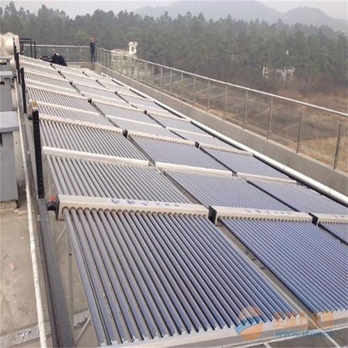 杭州武警部队42组太阳能2台5匹奥栋空气能热水工程