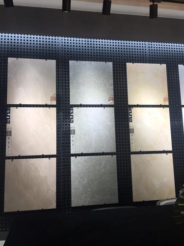 800孔板展架  瓷砖陶瓷展板展示架 临沂石材展示柜