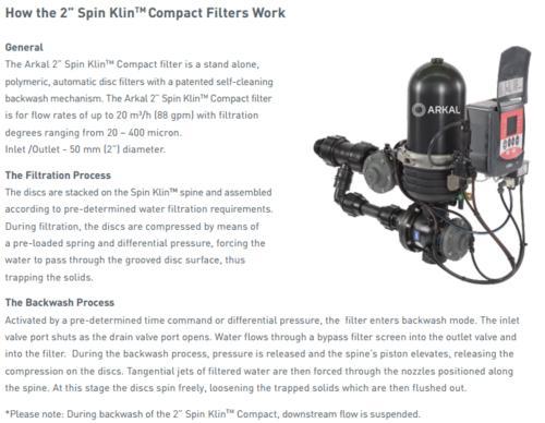 以色列ARKAL 2” Spin KlinTM Compact系列过滤器
