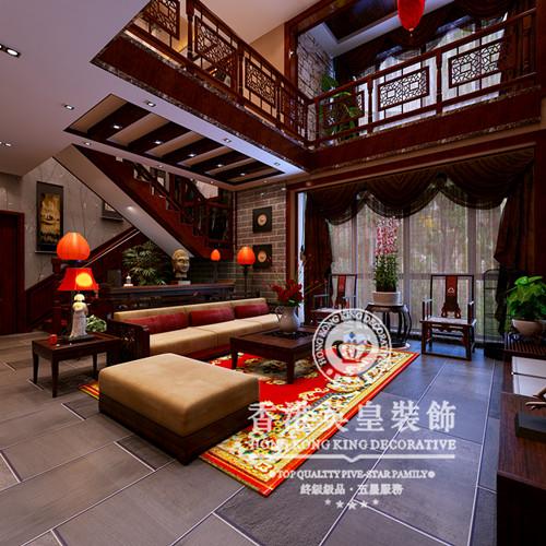 郑州中式大厅设计效果图欣赏