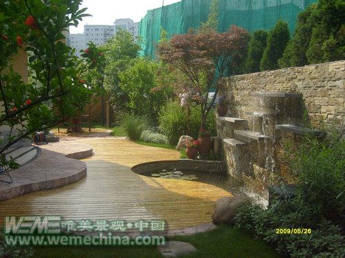 别墅一角_上海西郊花园_上海唯美景观设计工程有限公司