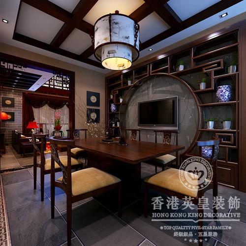 中式别墅装修餐厅装修设计