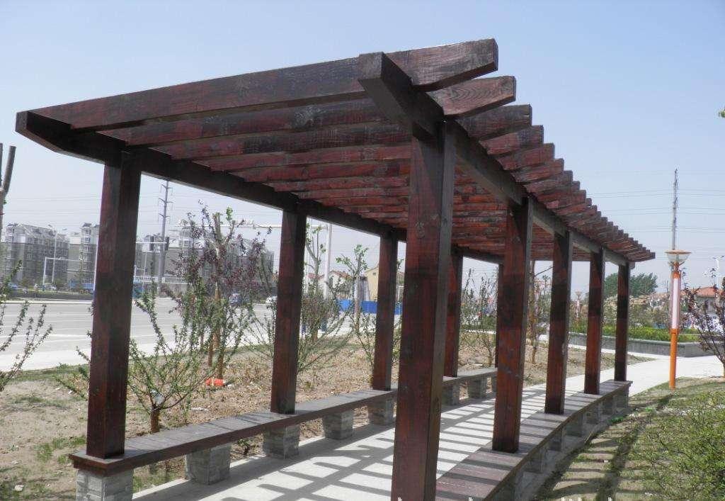 忻州农家院防腐木花架项目