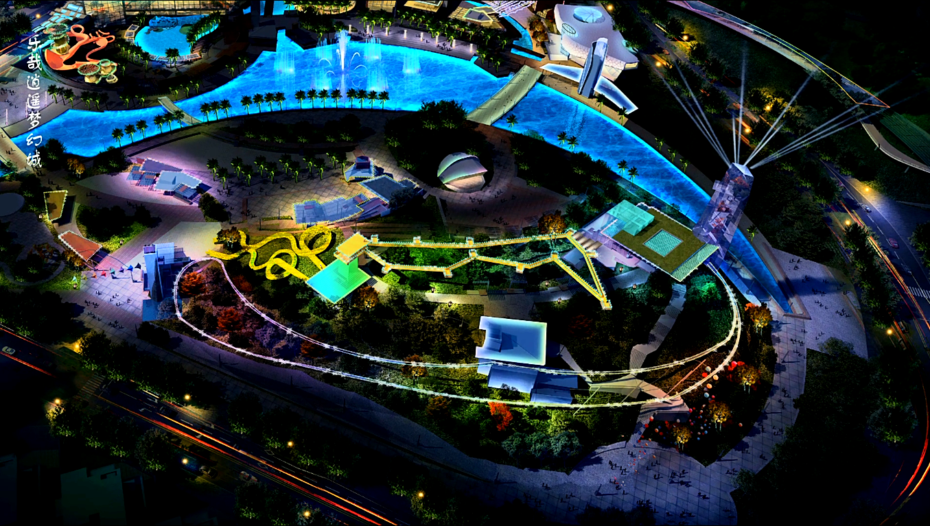 佳兆业金沙湾国际乐园夜景照明