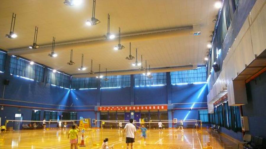 索斯纤维空气分布系统在韩爱萍羽毛球馆的应用