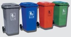 户外可移动240L环保塑料垃圾桶