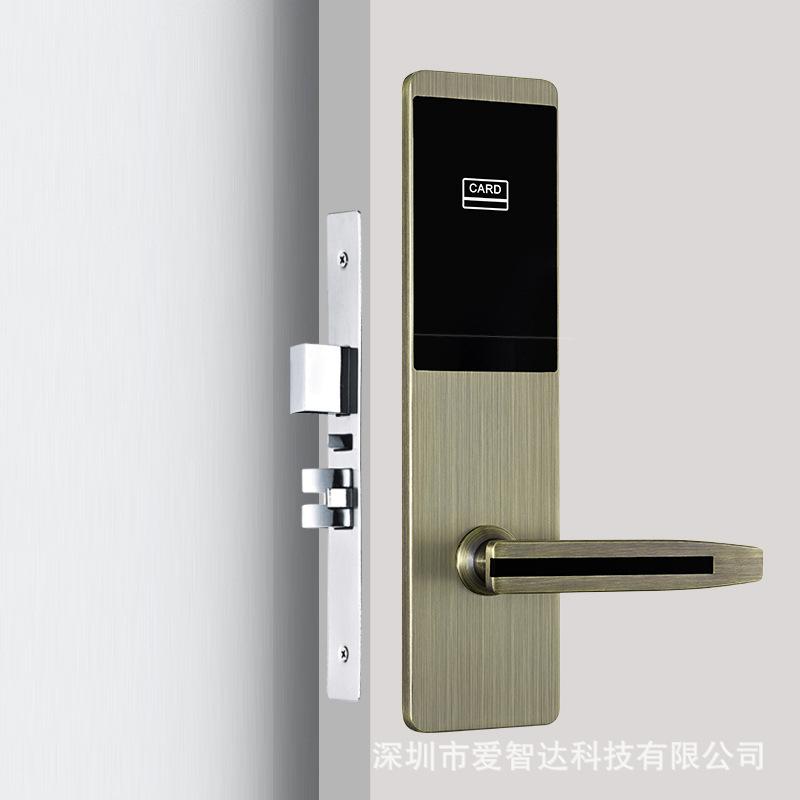 湖南酒店刷卡锁 锌合金宾馆门锁