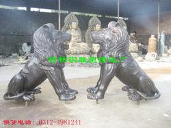 河北树林雕塑制作中心定做加工各种雕塑，汇丰狮，铜狮子
