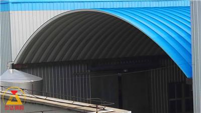 化工厂镀锌层80g2/2彩涂卷拱形屋顶安装