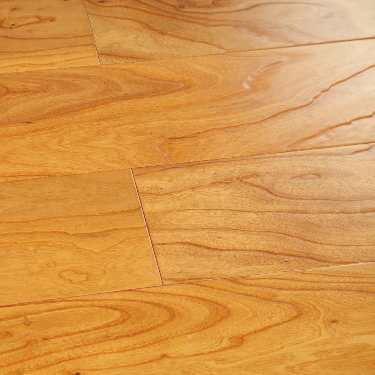 高品质榆木实木复合地板 柏瀚品牌12mm多层实木地板