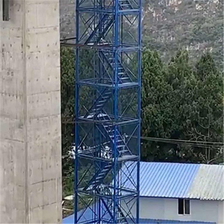 通达厂家生产路桥施工梯笼 高空作业安全爬梯 量大从优 
